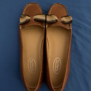 Talbots, Tan, Size 7B, leather upper, made in Brazil, shoes